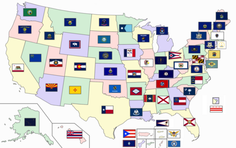 Guess the US state based on its map silhouette. You'll receive helpful clues such as distance, direction.